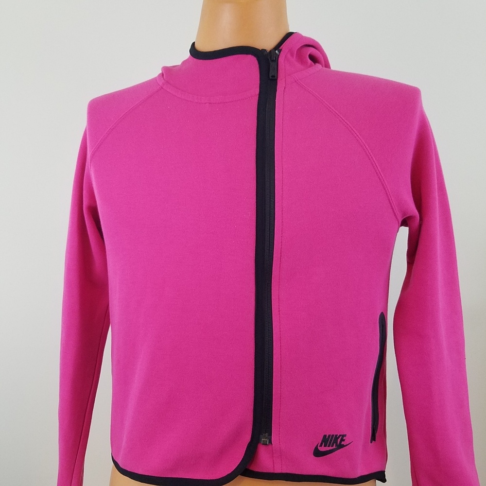 Girls Nike Hooded Jacket Sz Large Pink